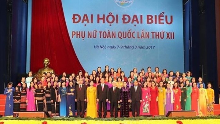 Lors du 12e Congrès national des femmes. Photo : VNA.