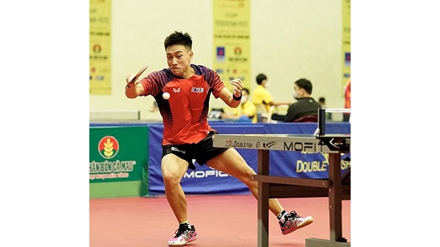 Anh Tu est toujours l'espoir du tennis de table vietnamien aux 31e SEA Games. Photo : NDEL.