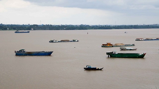 Le projet de l’exploitation durable du sable du WWF - Vietnam est en oeuvre dans 13 provinces du delta du Mékong. Photo : thoidai.com.vn.