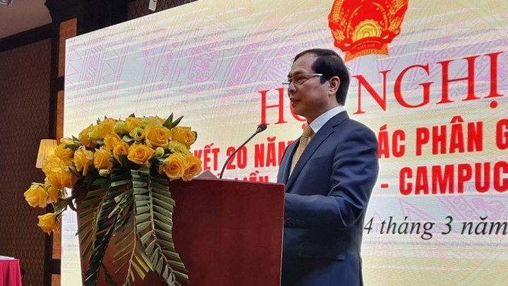 Le ministre des Affaires étrangères, Bùi Thanh Son. Photo : VOV.