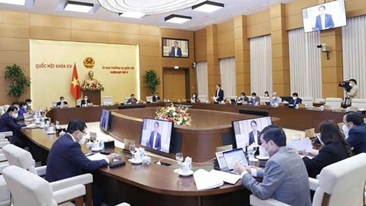 La réunion du Comité permanent de l'Assemblée nationale le 14 mars. Photo : VNA.