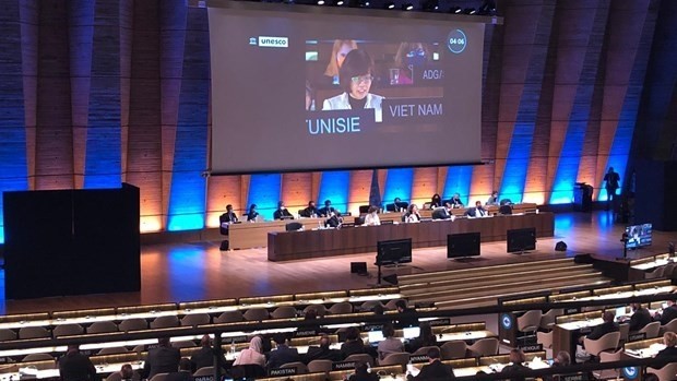 La session spéciale du Conseil exécutif de l'Organisation des Nations Unies pour l'Éducation, la Science et la Culture s’est tenue les 15 et 16 mars à Paris. Photo : VNA.