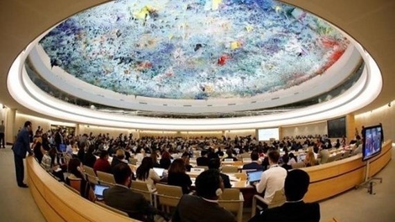 Une réunion du Conseil des droits de l’homme de l’ONU. Photo : VNA. 