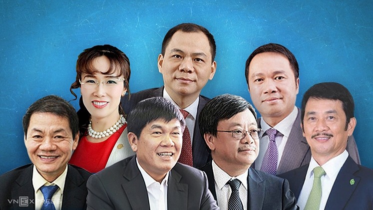 Sept milliardaires vietnamiens dans le classement en 2022 de Forbes. Photo : vnexpress.net