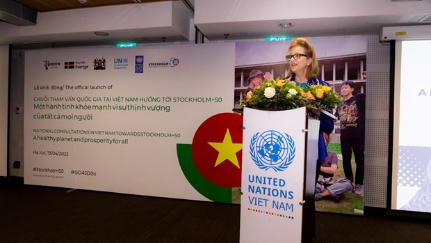 La représentante résidente du PNUD au Vietnam, Mme Caitlin Wiesen. Photo : VNA.