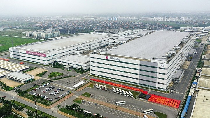 Le groupe LG compte 7 projets dans la zone industrielle de Trang Duê. Photo : baodautu.vn
