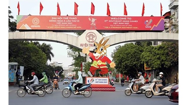 Le saola, une espèce animale figurant dans le Livre Rouge du Vietnam, a été choisi comme mascotte des SEA Games 31. Photo : VNA/CVN.
