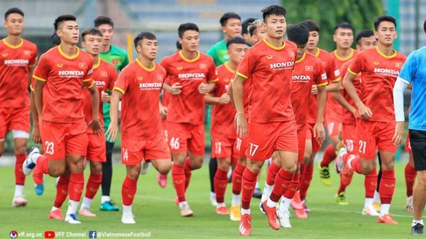 Des fooballeurs de l'équipe U23 du Vietnam. Photo : VFF.