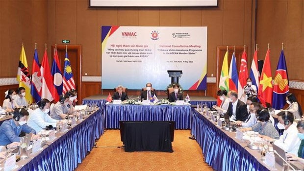 Réunion consultative nationale sur le thème "Renforcer le programme d'assistance aux victimes dans les États membres de l'ASEAN". Photo : VNA.