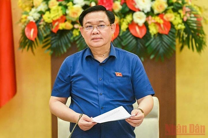 Le Président de l’AN Vuong Dinh Huê. Photo : NDEL.