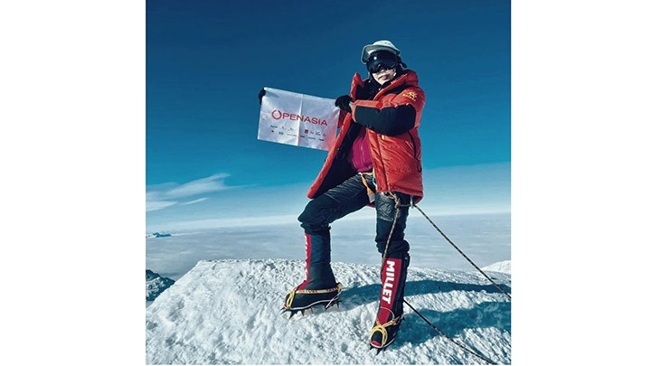 Nguyên Thi Thanh Nha, la première Vietnamienne à conquérir l’Everest. Photo : thoidai.com.vn