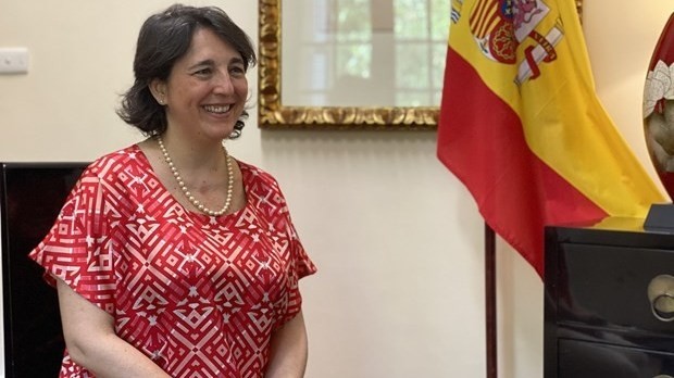 L’ambassadrice d’Espagne au Vietnam, Pilar Méndez Jiménez. Photo: VNA