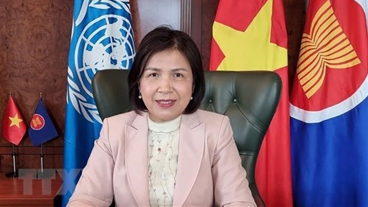 L’ambassadrice vietnamienne Lê Thi Tuyêt Mai. Photo : VNA.
