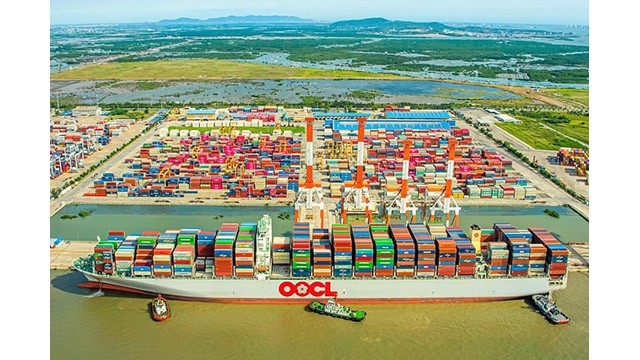 Le port de Cai Mep est classé le 13e port le plus efficace au monde. Photo : conthuong.vn