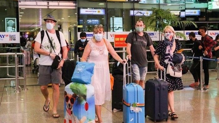 Des touristes étrangers au Vietnam. Photo : VGP.