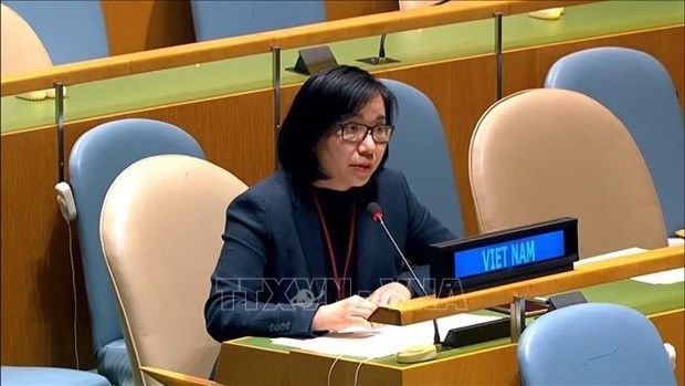 L’ambassadrice Nguyên Phuong Trà, cheffe adjointe de la Mission vietnamienne auprès des Nations unies. Photo : VNA.