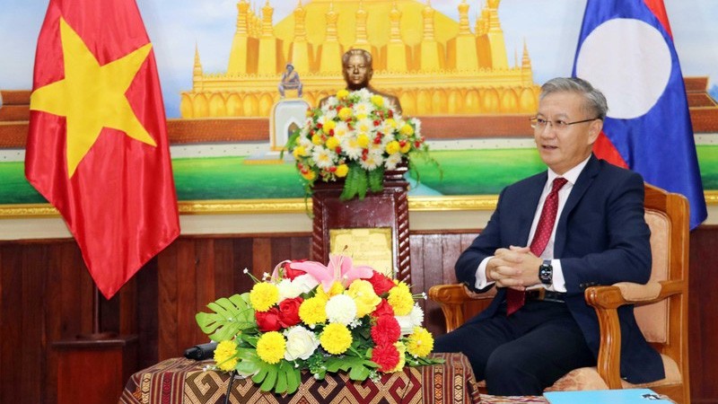 Le membre du Comité central du Parti populaire révolutionnaire du Laos (PPRL) et chef de la Commission des relations extérieures du PPRL, Thoongsavanh Phomvihane. Photo: NDEL