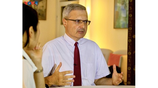 Nicolas Warnery, l’ambassadeur de France au Vietnam. Photo : Léo-Paul Guyot/VOV5.