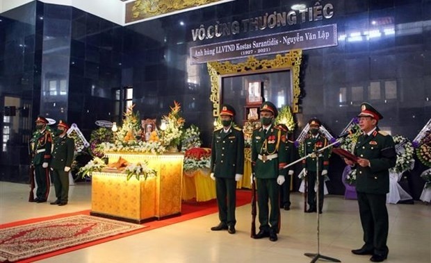 Cérémonie de commémoration à la maison funéraire de la 5e zone militaire. Photo : VNA.